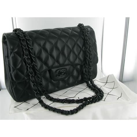 black chanel|chanel classic black.